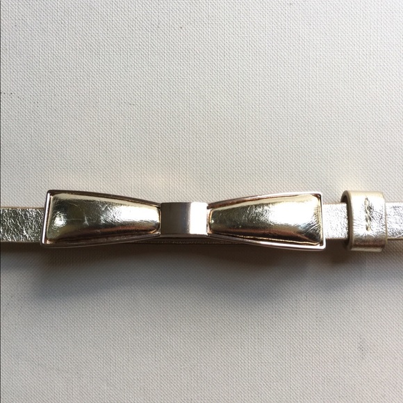Eliza J metallic belt with bow - Picture 5 of 8